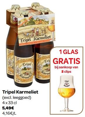Promoties Tripel karmeliet - TRipel Karmeliet - Geldig van 07/11/2018 tot 18/11/2018 bij Carrefour