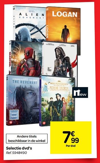 Promoties Selectie dvd`s - Huismerk - Carrefour  - Geldig van 07/11/2018 tot 18/11/2018 bij Carrefour