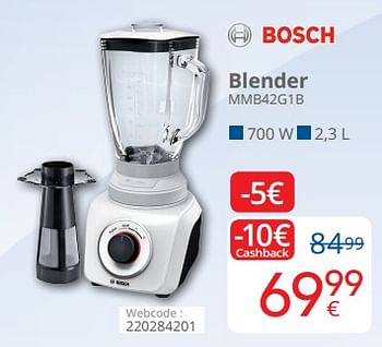 Promoties Bosch blender mmb42g1b - Bosch - Geldig van 29/10/2018 tot 22/11/2018 bij Eldi