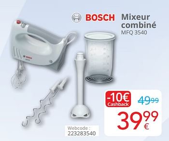 Promoties Bosch mixeur combiné mfq 3540 - Bosch - Geldig van 29/10/2018 tot 22/11/2018 bij Eldi