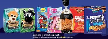 Promotions Bonbons et animal en peluche - Produit maison - Wibra - Valide de 05/11/2018 à 17/11/2018 chez Wibra