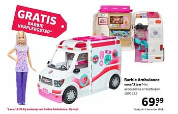 Gietvorm balkon gemakkelijk Mattel Barbie ambulance - Promotie bij Intertoys