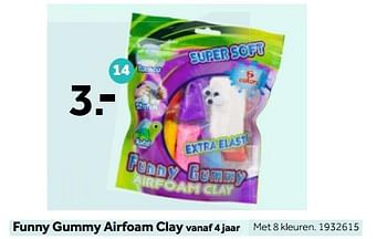 Broederschap Interactie comfort Huismerk - Intertoys Funny gummy airfoam clay - Promotie bij Intertoys