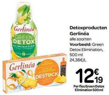Promoties Green detox elimination - Gerlinéa - Geldig van 07/11/2018 tot 18/11/2018 bij Carrefour