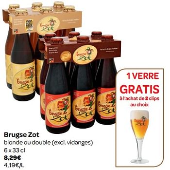 Promotions Brugse zot - Brugse Zot - Valide de 07/11/2018 à 18/11/2018 chez Carrefour