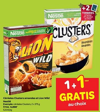 Promoties Céréales clusters - Nestlé - Geldig van 07/11/2018 tot 18/11/2018 bij Carrefour