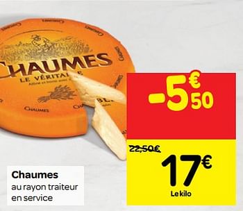 Promotions Chaumes - Chaumes - Valide de 07/11/2018 à 18/11/2018 chez Carrefour