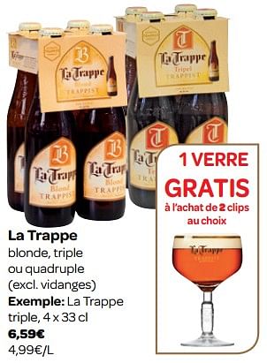 Promotions La trappe triple - La trappe - Valide de 07/11/2018 à 18/11/2018 chez Carrefour