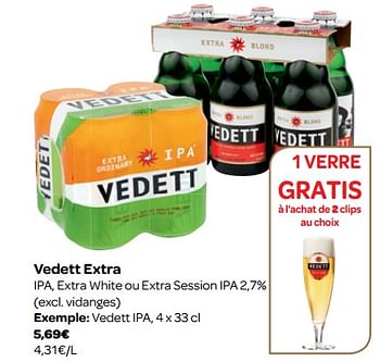 Promotions Vedett ipa - Vedett - Valide de 07/11/2018 à 18/11/2018 chez Carrefour