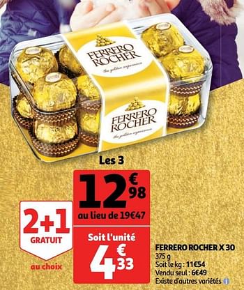 Promo Ferrero rocher ferrero chez Auchan