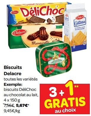 Delacre Biscuits Delichoc Au Chocolat Au Lait En Promotion Chez Carrefour
