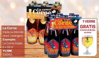 Promotions La corne triple ou blonde - La Corne - Valide de 07/11/2018 à 18/11/2018 chez Carrefour
