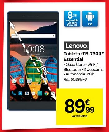 Promotions Lenovo tablette tb-7304f essential - Lenovo - Valide de 07/11/2018 à 18/11/2018 chez Carrefour