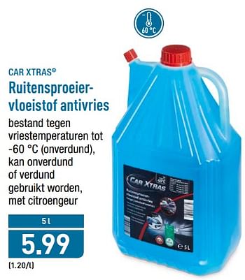 Promoties Ruitensproeiervloeistof antivries - Car Xtras - Geldig van 12/11/2018 tot 17/11/2018 bij Aldi