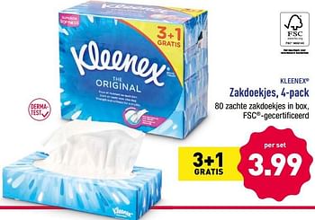 Promoties Zakdoekjes - Kleenex - Geldig van 12/11/2018 tot 17/11/2018 bij Aldi