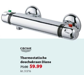 Promoties Thermostatische douchekraan diane - Grohe - Geldig van 07/11/2018 tot 19/11/2018 bij Gamma