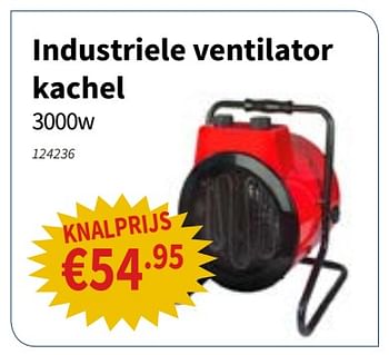 Promoties Industriele ventilator kachel 3000w - Huismerk - Cevo - Geldig van 08/11/2018 tot 21/11/2018 bij Cevo Market