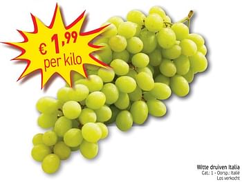 Promoties Witte druiven italia - Huismerk - Intermarche - Geldig van 13/11/2018 tot 18/11/2018 bij Intermarche