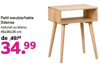 Promotions Petit meuble-table odense - Produit maison - Leen Bakker - Valide de 05/11/2018 à 18/11/2018 chez Leen Bakker