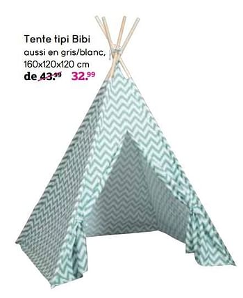 Promotions Tente tipi bibi - Produit maison - Leen Bakker - Valide de 05/11/2018 à 18/11/2018 chez Leen Bakker