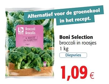Promoties Boni selection broccoli in roosjes - Boni - Geldig van 07/11/2018 tot 20/11/2018 bij Colruyt