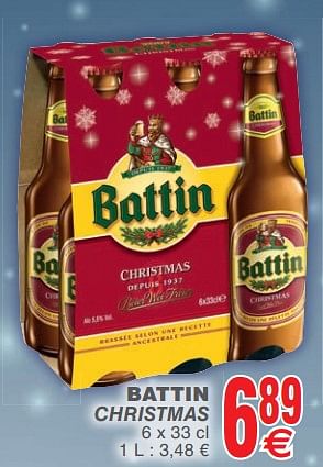 Promoties Battin christmas - Battin - Geldig van 13/11/2018 tot 19/11/2018 bij Cora
