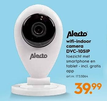 Promoties Alecto wifi-indoor camera dvc-105ip - Alecto - Geldig van 07/11/2018 tot 20/11/2018 bij Blokker