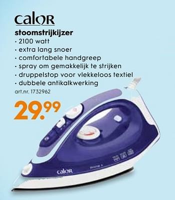 Promotions Calor stoomstrijkijzer - Calor - Valide de 07/11/2018 à 20/11/2018 chez Blokker