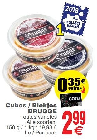 Promoties Cubes - blokjes brugge - Brugge - Geldig van 13/11/2018 tot 19/11/2018 bij Cora