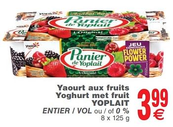 Promoties Yaourt aux fruits yoghurt met fruit yoplait - Yoplait - Geldig van 13/11/2018 tot 19/11/2018 bij Cora