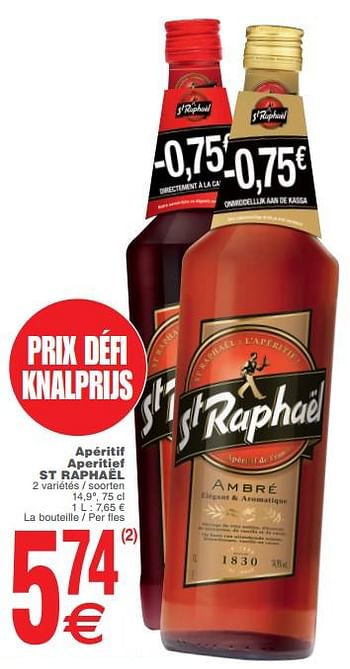 Promoties Apéritif aperitief st raphaël - St Raphael - Geldig van 13/11/2018 tot 19/11/2018 bij Cora