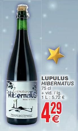 Promoties Lupulus hibernatus - Lupulus - Geldig van 13/11/2018 tot 19/11/2018 bij Cora