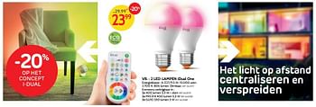 Promotions 2 led-lampen idual one - IDUAL - Valide de 13/11/2018 à 03/12/2018 chez BricoPlanit