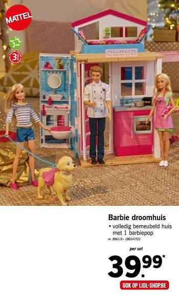 plaats iets Laptop Mattel Barbie droomhuis - Promotie bij Lidl