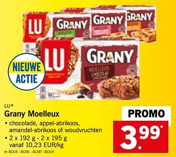 Promoties Grany moelleux - Lu - Geldig van 19/11/2018 tot 24/11/2018 bij Lidl