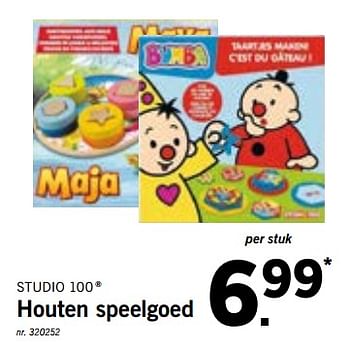 Promoties Houten speelgoed - Studio 100 - Geldig van 19/11/2018 tot 24/11/2018 bij Lidl