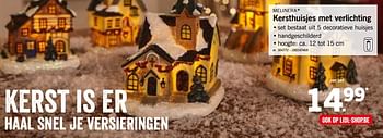 Promoties Kersthuisjes met verlichting - Melinera - Geldig van 19/11/2018 tot 24/11/2018 bij Lidl