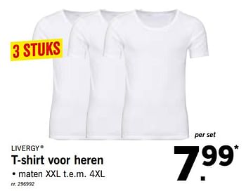 Promoties T-shirt voor heren - Livergy - Geldig van 19/11/2018 tot 24/11/2018 bij Lidl