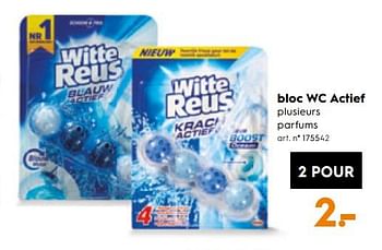 Promotions Bloc wc actief - Witte reus - Valide de 07/11/2018 à 20/11/2018 chez Blokker