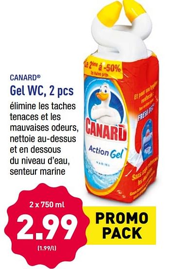 Promotions Gel wc - Canard WC - Valide de 12/11/2018 à 17/11/2018 chez Aldi