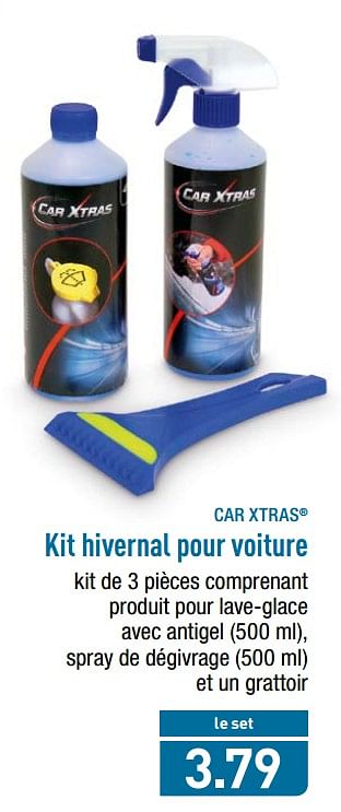 Promotions Kit hivernal pour voiture - Car Xtras - Valide de 12/11/2018 à 17/11/2018 chez Aldi