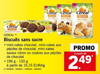 Cereal Biscuits Sans Sucre En Promotion Chez Lidl