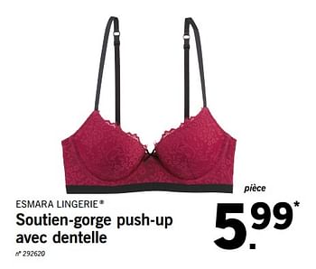 Promotions Soutien-gorge push-up avec dentelle - Esmara Lingerie - Valide de 19/11/2018 à 24/11/2018 chez Lidl