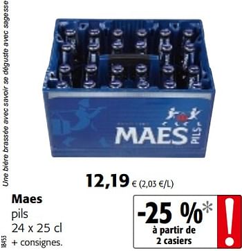 Promotions Maes pils - Maes - Valide de 07/11/2018 à 20/11/2018 chez Colruyt
