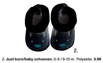Promoties Just born-baby schoenen - Huismerk - Zeeman  - Geldig van 09/11/2018 tot 23/11/2018 bij Zeeman