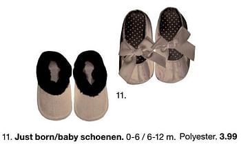 Promoties Just born-baby schoenen - Huismerk - Zeeman  - Geldig van 09/11/2018 tot 23/11/2018 bij Zeeman
