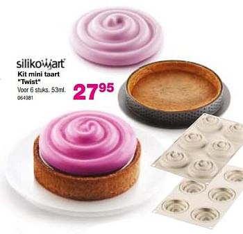 Promoties Kit mini taart twist - Silikomart - Geldig van 31/10/2018 tot 02/12/2018 bij Home & Co