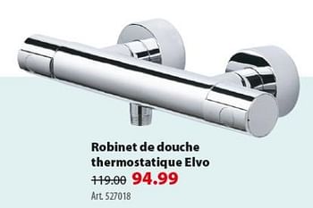 Promoties Robinet de douche thermostatique elvo - Huismerk - Gamma - Geldig van 07/11/2018 tot 19/11/2018 bij Gamma