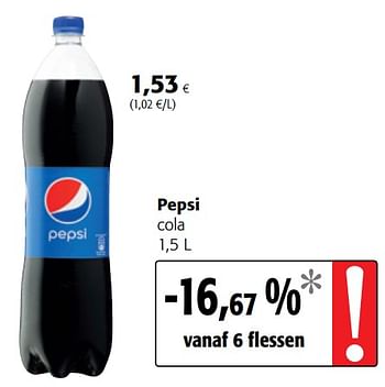 Promoties Pepsi cola - Pepsi - Geldig van 07/11/2018 tot 20/11/2018 bij Colruyt