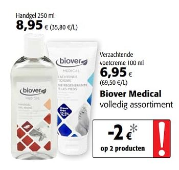 Promoties Biover medical volledig assortiment - Biover - Geldig van 07/11/2018 tot 20/11/2018 bij Colruyt
